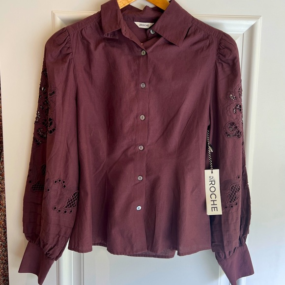 St. Roche Darcy Blouse in Raisin - Picture 1 of 6